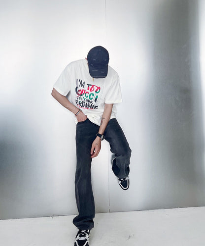 Gucci 'I'm Too Gucci for Your Problems' T-Shirt - logo - replica sneakers