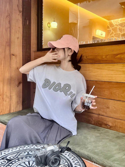 Dior Oversized Logo White T-Shirt - logo - replica sneakers