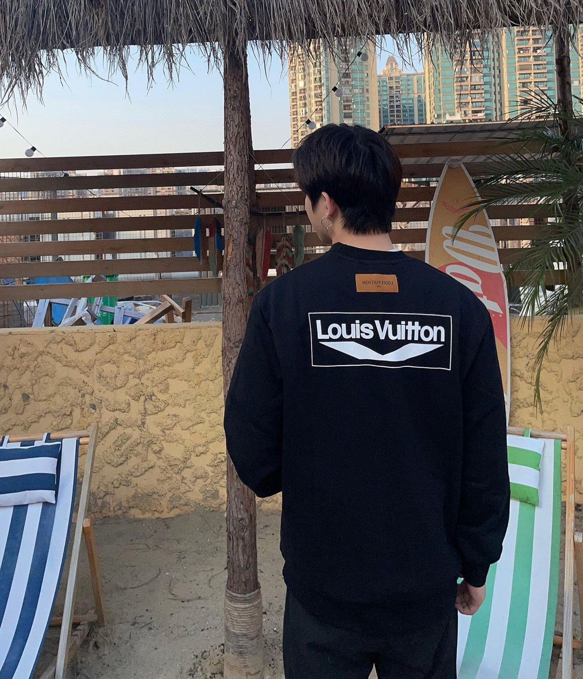 Prada Repeated Logo Sweatshirt - logo - replica sneakers