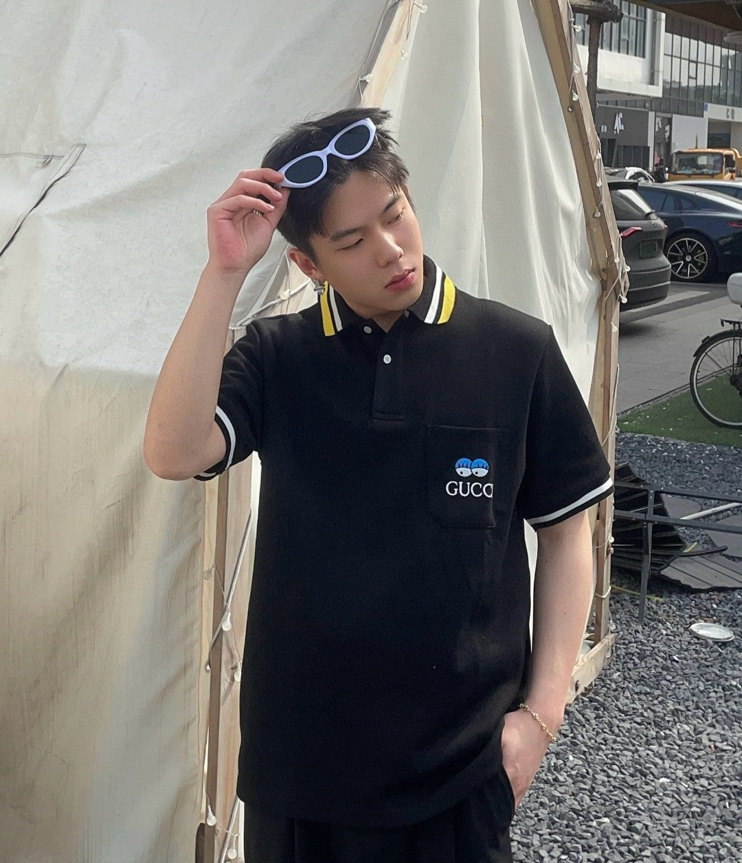 Gucci Polo Shirt - logo - replica sneakers