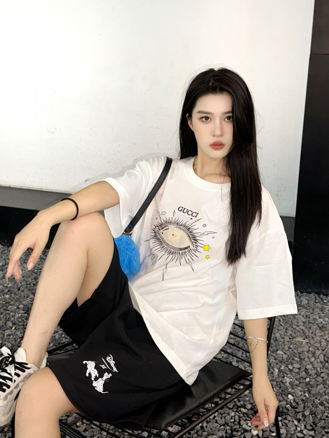 Gucci Mystical Eye Graphic T-Shirt - logo - replica sneakers