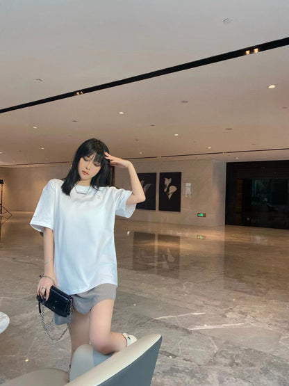 Chanel Classic Logo T-Shirt in White - logo - replica sneakers