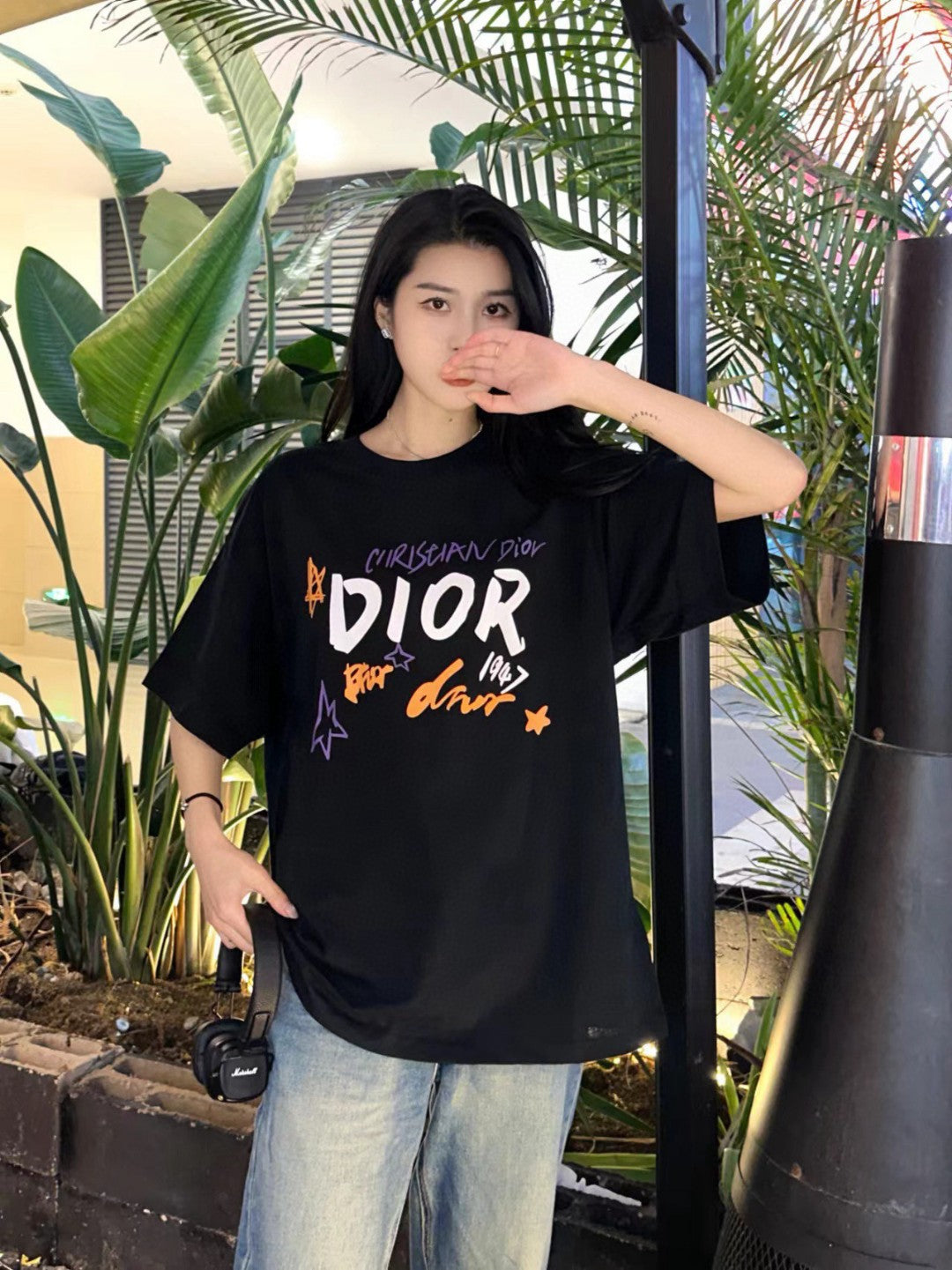 Dior Christian Dior Graphic Black T-Shirt - logo - replica sneakers
