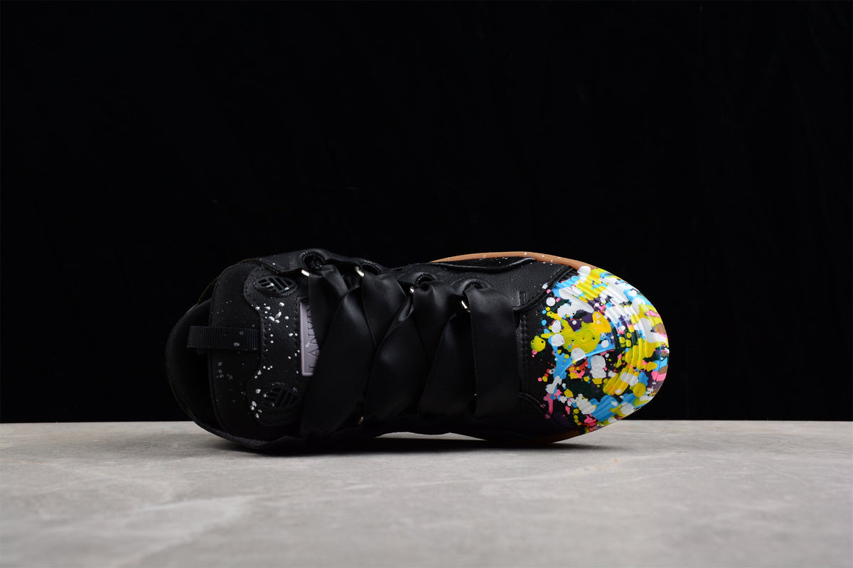 Multicolor Low Top Sneakers - Black Unisex Streetwear Limited Edition - ### Black Multicolor Low Top Sneakers Introducing the Black Multicolor Low Top Sneakers, a bold