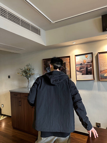 Dior Black Hooded Jacket - logo - replica sneakers
