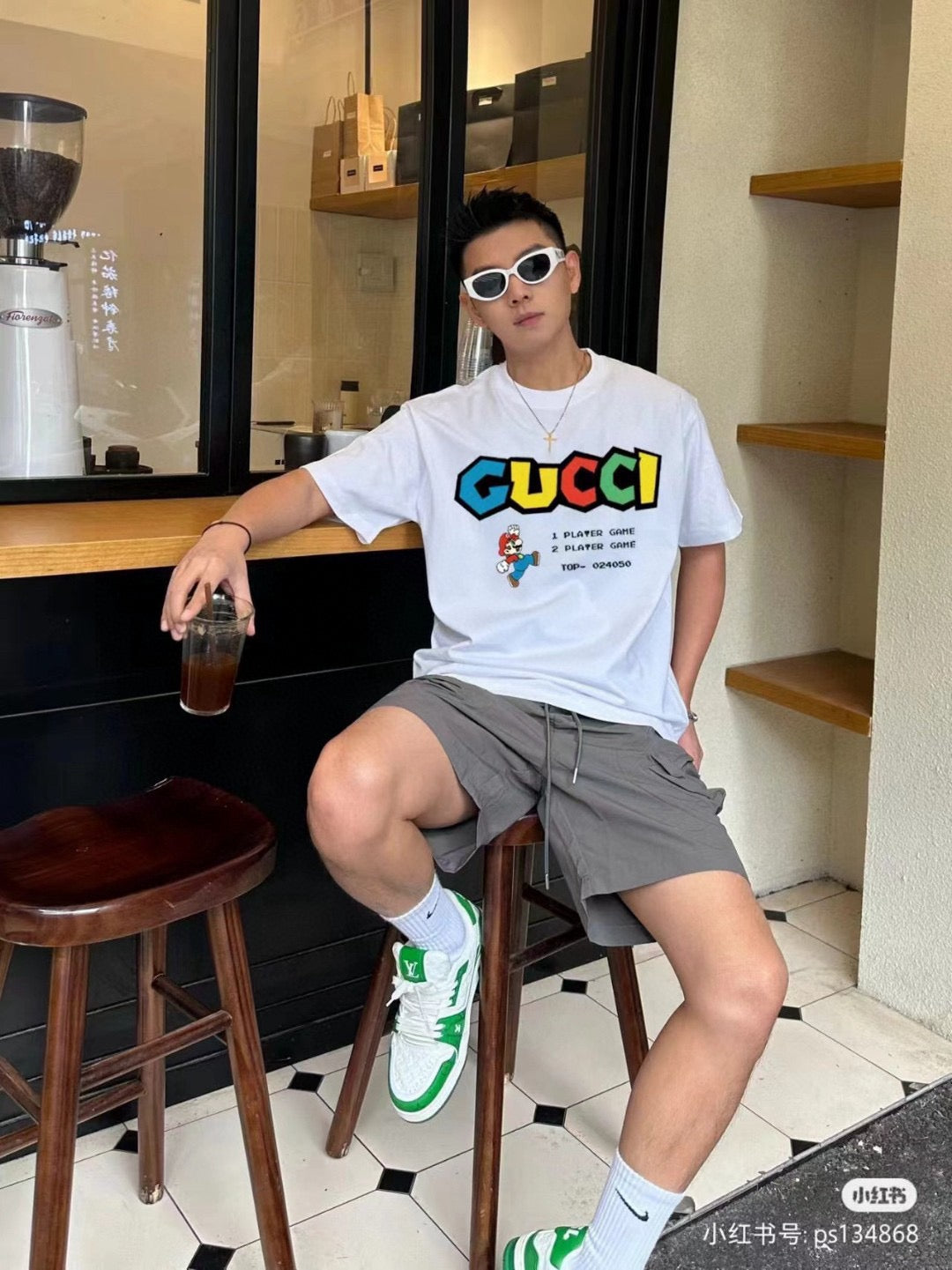 Gucci Retro Game T-Shirt (Cream) - insole - replica sneakers