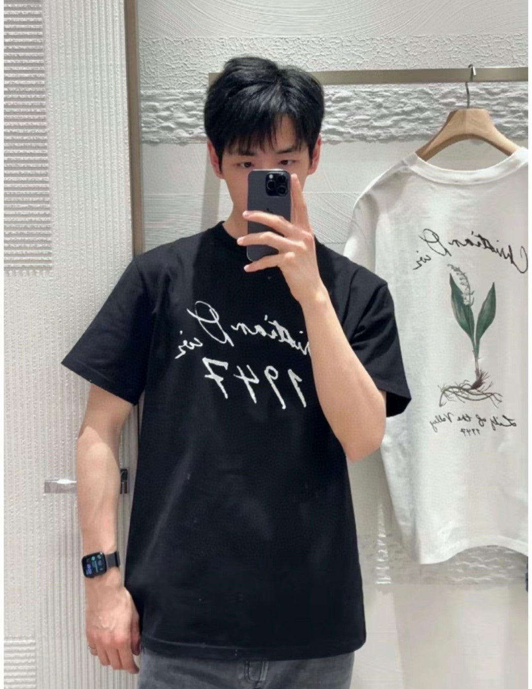 Dior 1947 Signature Black T-Shirt - logo - replica sneakers