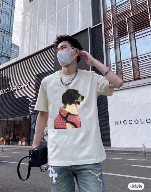 Gucci Dog Print T-Shirt - logo - replica sneakers