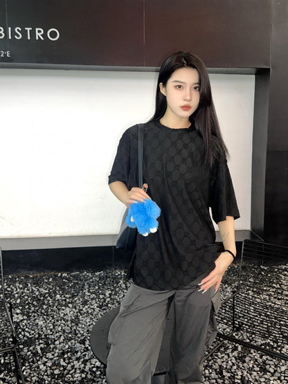 Gucci GG Patterned T-Shirt (Black) - logo - replica sneakers