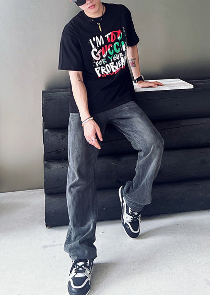 Gucci 'I'm Too Gucci for Your Problems' T-Shirt - Black - logo - replica sneakers