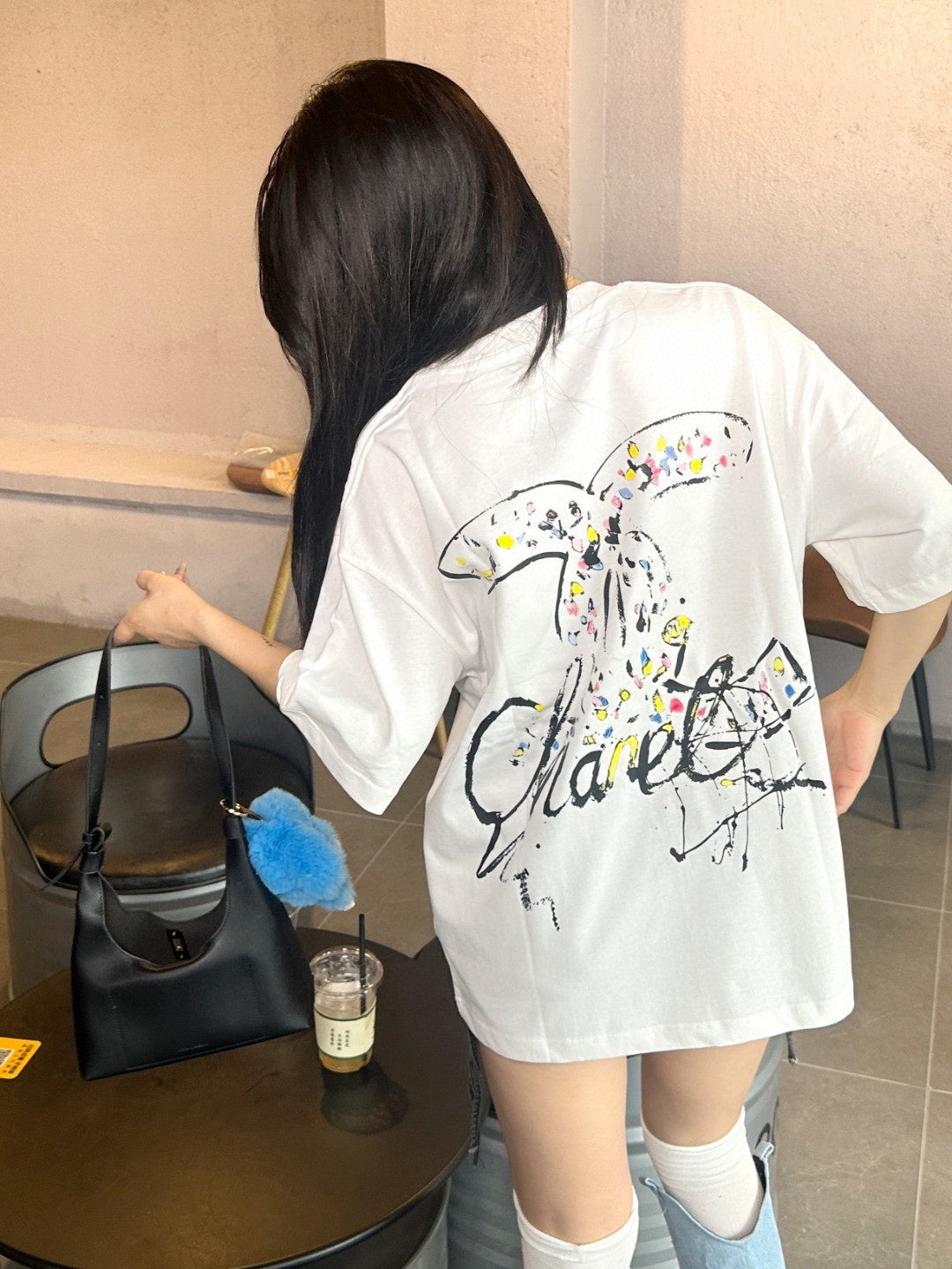 Chanel Signature Logo White T-Shirt - logo - replica sneakers