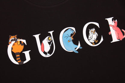 Gucci Mushroom Cluster T-shirt (black) Unisex Streetwear Limited Edition - <p dir='ltr'><span>This Gucci t-shirt features a playful mushroom cluster graphic design. The black shirt