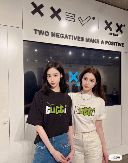 Gucci Lightning Bolt Logo T-Shirt in Black - logo - replica sneakers