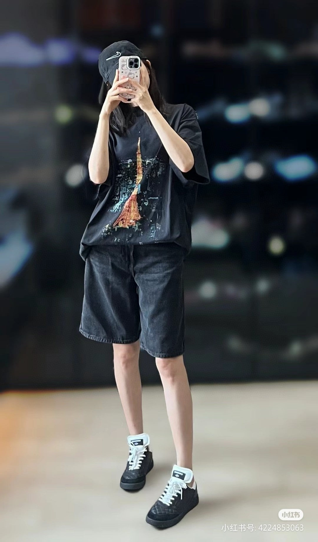 Balenciaga Tokyo Tower T-Shirt - logo - replica sneakers