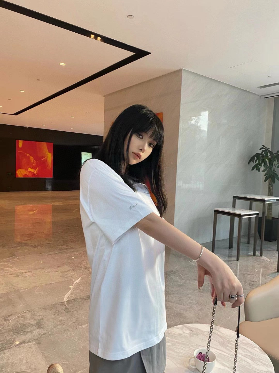 Chanel Classic Logo T-Shirt in White - logo - replica sneakers