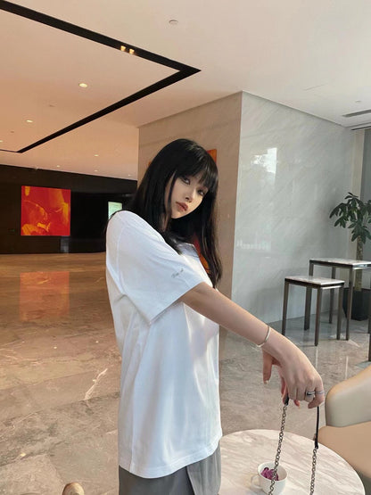 Chanel Classic Logo T-Shirt in White - logo - replica sneakers