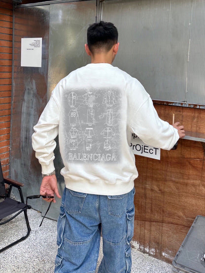 Balenciaga Sweatshirt - logo - replica sneakers