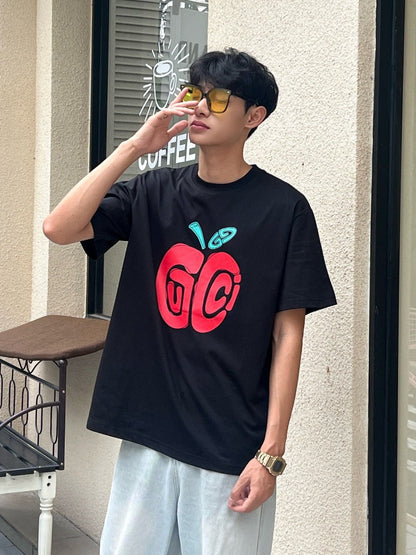 Gucci Apple Logo T-Shirt (Black) - logo - replica sneakers