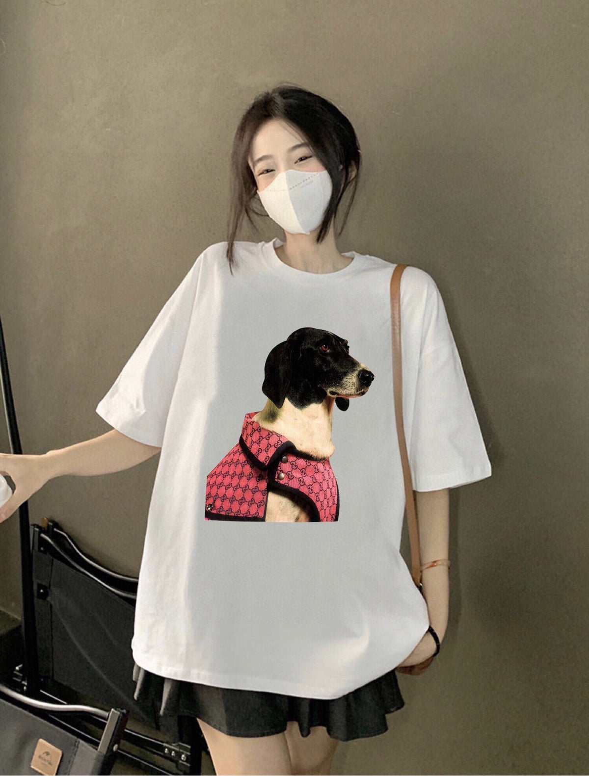 Gucci Dog Print T-Shirt - logo - replica sneakers