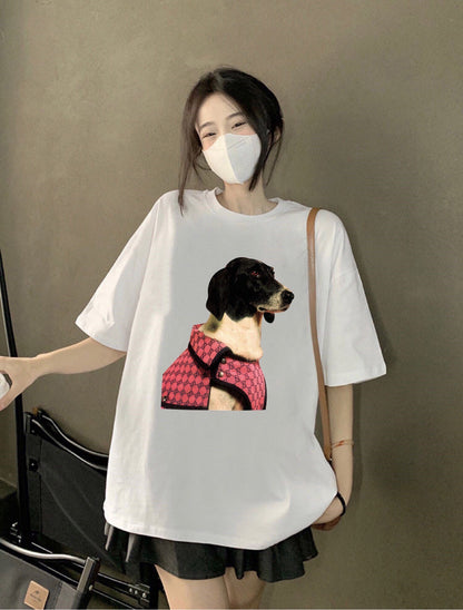 Gucci Dog Print T-Shirt - logo - replica sneakers