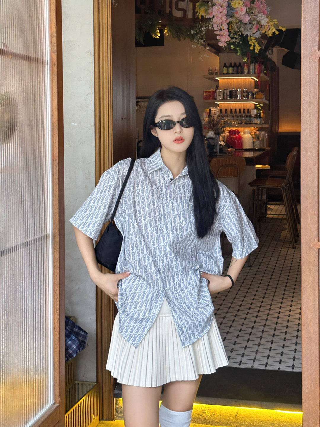 Dior Monogram Print Shirt - logo - replica sneakers