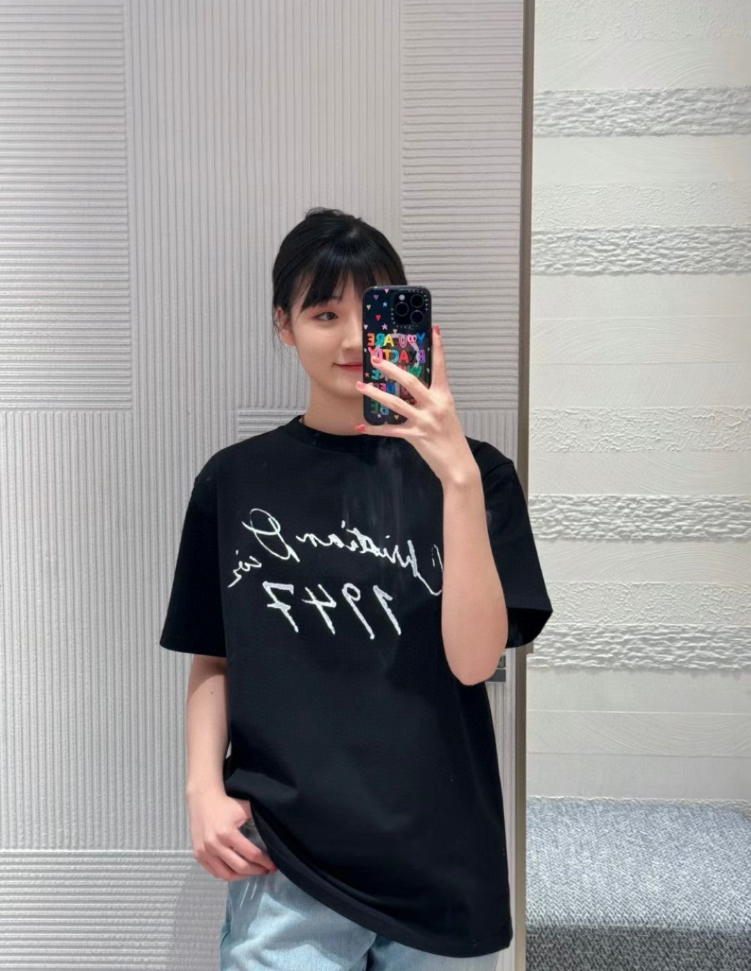 Dior 1947 Signature Black T-Shirt - logo - replica sneakers