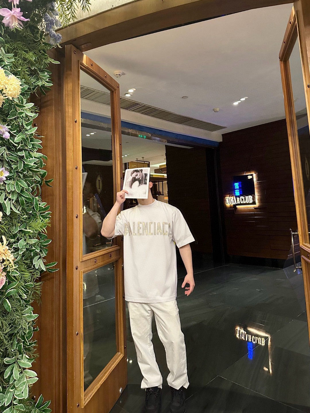 Balenciaga Pastel Logo T-Shirt in Off-White - logo - replica sneakers