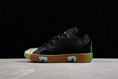 Multicolor Low Top Sneakers - Black Unisex Streetwear Limited Edition - ### Black Multicolor Low Top Sneakers Introducing the Black Multicolor Low Top Sneakers, a bold