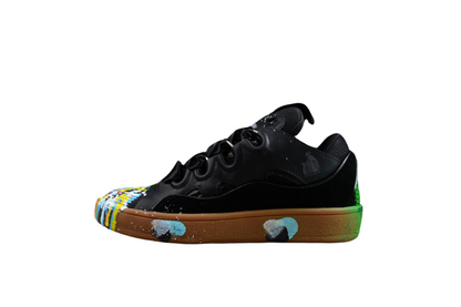 Multicolor Low Top Sneakers - Black Unisex Streetwear Limited Edition - ### Black Multicolor Low Top Sneakers Introducing the Black Multicolor Low Top Sneakers, a bold