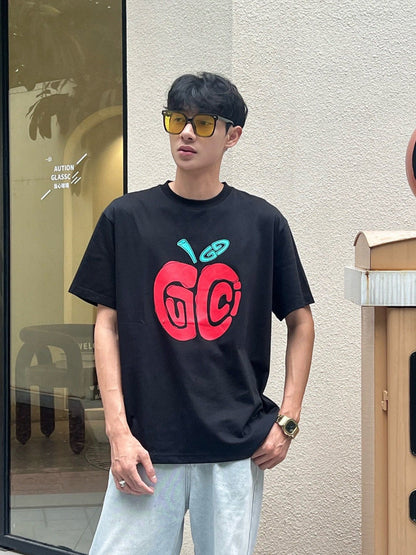 Gucci Apple Logo T-Shirt (Black) - logo - replica sneakers