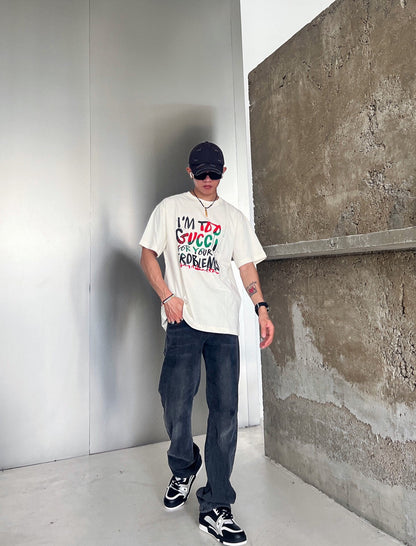 Gucci 'I'm Too Gucci for Your Problems' T-Shirt - logo - replica sneakers