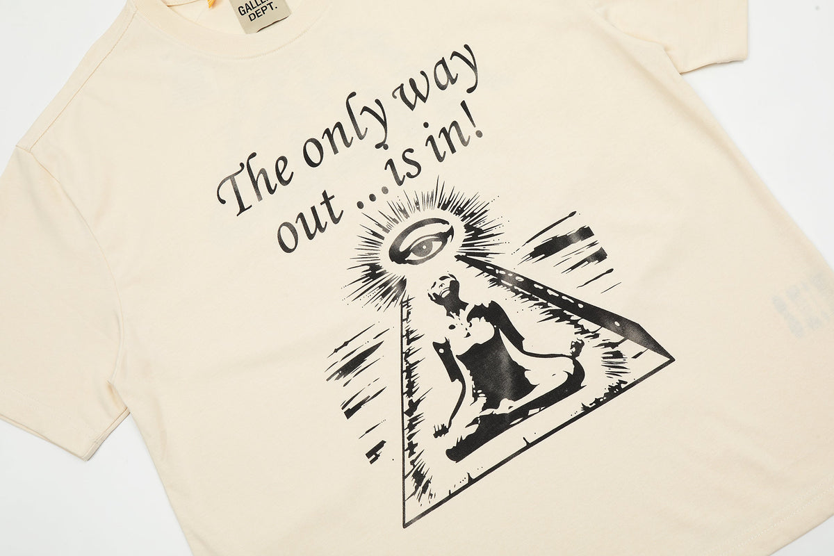 GALLERY DEPT. ONLY WAY OUT TEE vintage - detail - replica sneakers