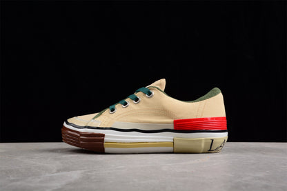 Multi-Color Canvas Low Top Sneakers - White Unisex Streetwear Limited Edition - ### Multi-Color Canvas Low Top Sneakers Elevate your footwear collection with these Multi-Color Canvas Low