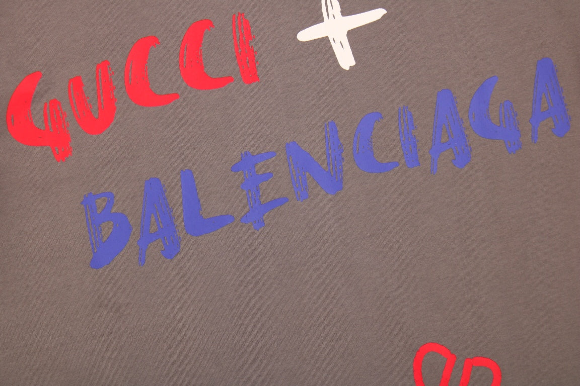 GUCCI x BALENCIAGA T-SHIRT GRAY - outsole - replica sneakers