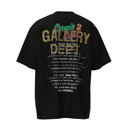 GALLERY Depy T-Shirt - Black Unisex Streetwear Limited Edition - **Gallery Dept. Cosmic Suite 2 T-Shirt** Elevate your wardrobe with the Gallery Dept. Cosmic Suite