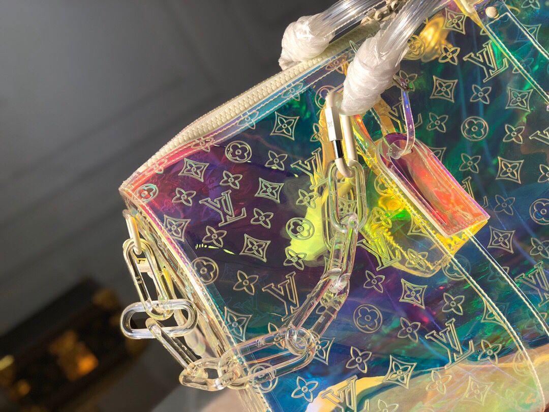 LOUIS VUITTON MONOGRAM 50 PRISM HOLOGRAPHIC TRAVEL BAG - box - replica sneakers