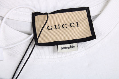 Gucci Graphic Logo T-Shirt - close up - replica sneakers