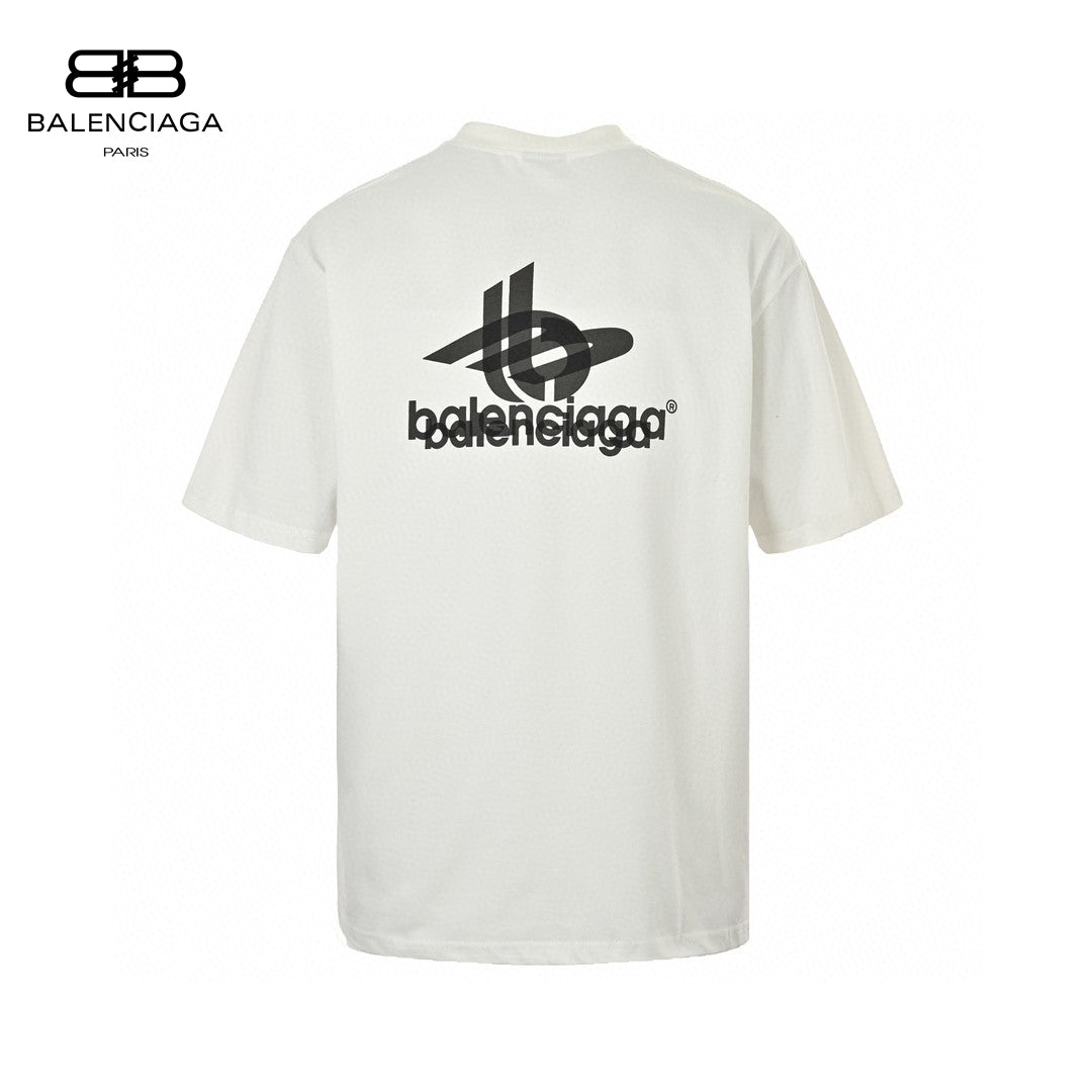 Balenciaga T-Shirt - Overlapping Logo - box - replica sneakers