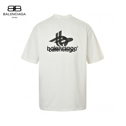 Balenciaga T-Shirt - Overlapping Logo - box - replica sneakers