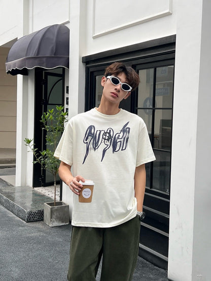 Gucci Graphic Cream T-Shirt - detail - replica sneakers