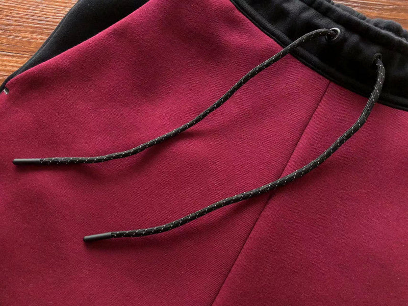 NIKE TECH FLEECE PANTS x DARK BEETROOT/PHANTOM - close up - replica sneakers
