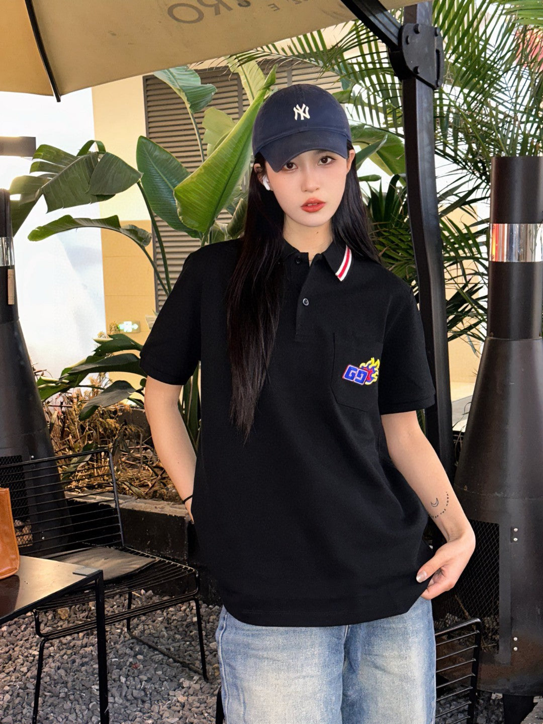 Gucci Flame Logo Polo Shirt - logo - replica sneakers