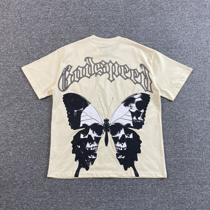 GODSPEED Butterfly Effect T-shirt Bone - Red Unisex Streetwear Limited Edition
