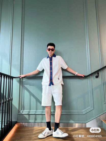 Gucci Contrast Collar Shirt - back view - replica sneakers