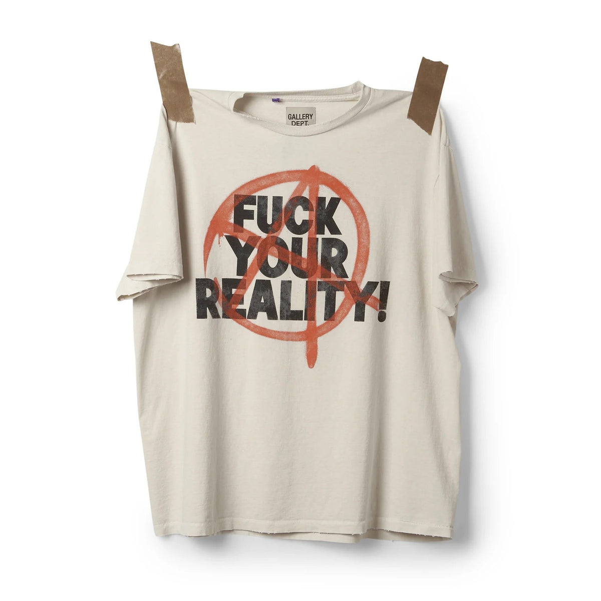 GALLERY Dept Fuck Your Reality Tee T-Shirt - Black Unisex Streetwear Limited Edition - **Gallery Dept. 'Fuck Your Reality' T-Shirt** Introducing the Gallery Dept. 'Fuck Your Reality' T-Shirt, a