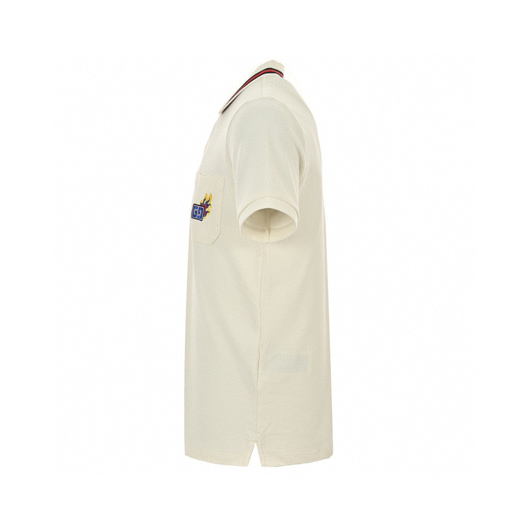 Gucci Flame Logo Polo Shirt - detail - replica sneakers