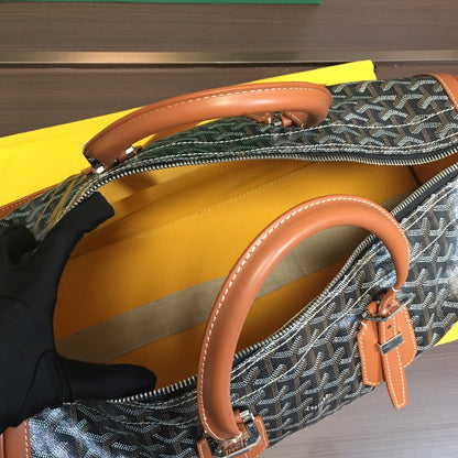 GOYARD BOSTON 50 TRAVEL BAG BLACK & TAN - outsole - replica sneakers
