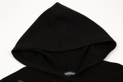 CHROME HEARTS BLACK CROSS PATCH HOODIE BLACK - detail - replica sneakers