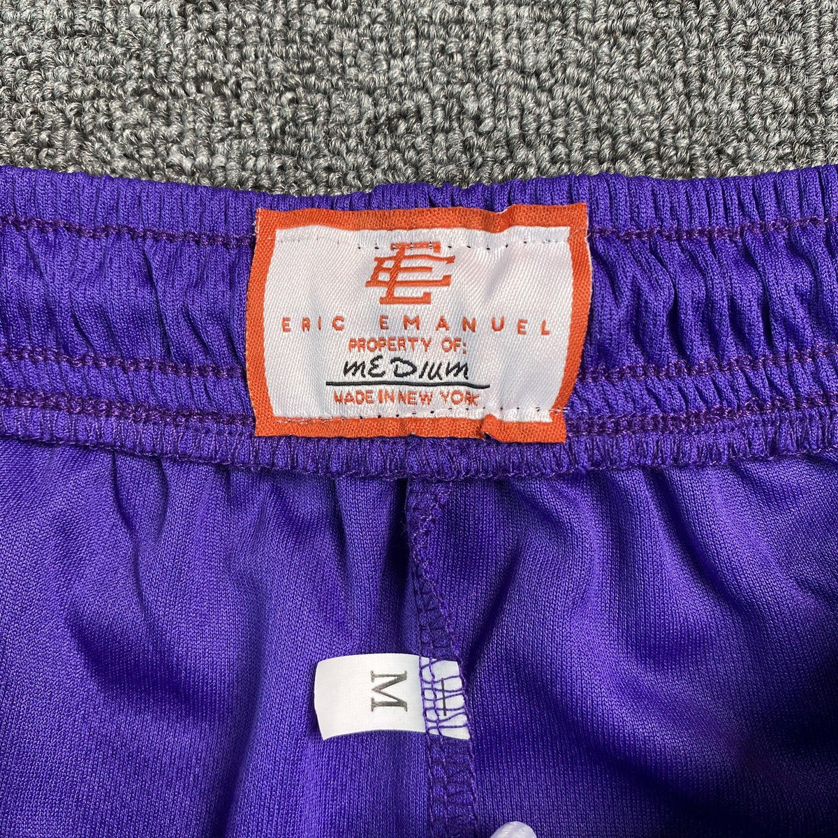 ERIC EMANUEL EE BASIC SHORTS PURPLE/YELLOW - outsole - replica sneakers
