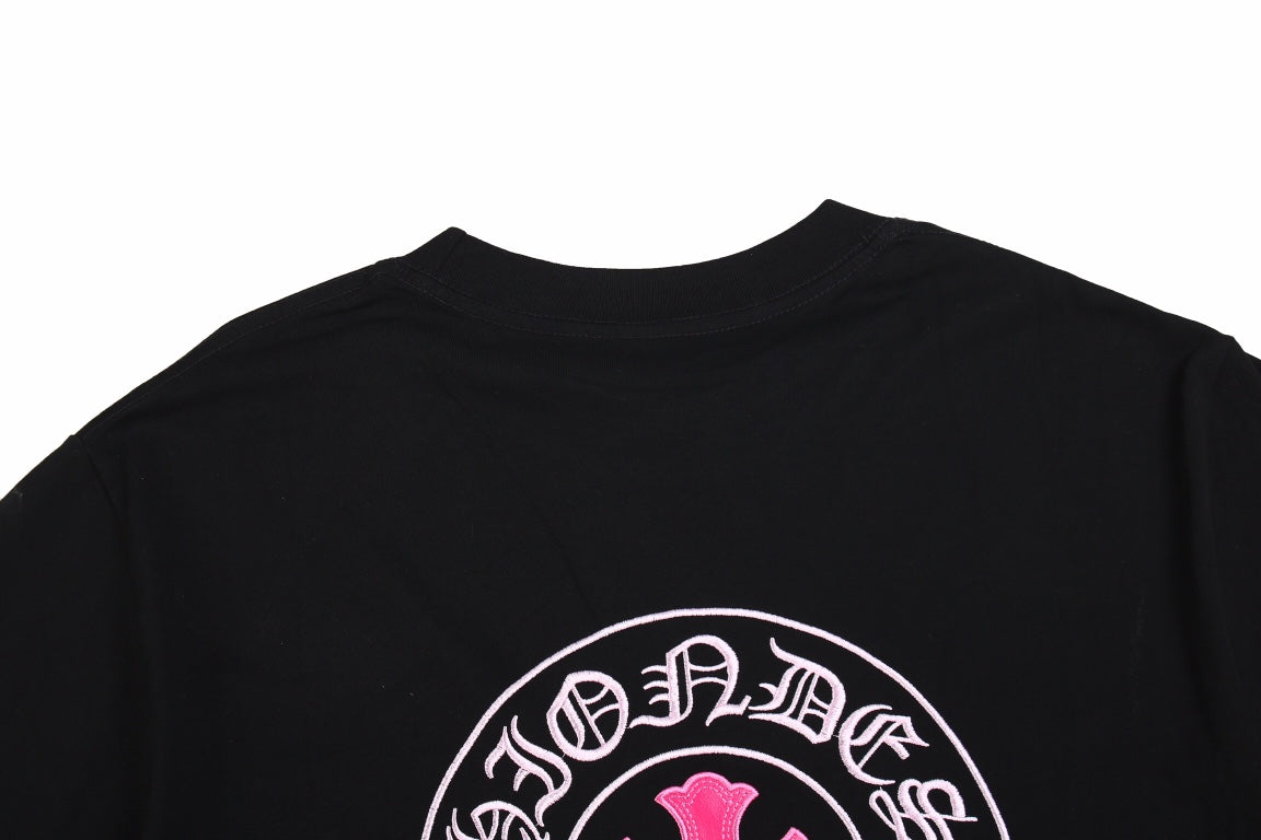 CHROME HEARTS HORSE SHOE LOGO T-SHIRT BLACK PINK - insole - replica sneakers